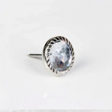 Marsilyan Febko Dekoratif Parlak Taşlı Kabara Raptiye 17 mm - 50 Adet