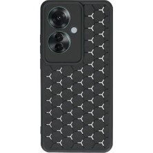 Oppo Reno 11F Kılıf Petek Silikon Kapak - Siyah