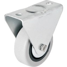 Marsilyan Hts 106 - 50 mm Sabit Kapaklı Gri Pvc Teker