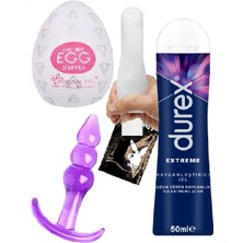 Durex Extreme Analjel 50 ml + Bi'çift&erkek Duble Zevkseti Analtıkaç + Egg Mas.türbatör C-8085&CAMAN3