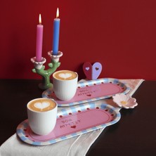 Sarkap Home 16x35cm 2'li Oval Sunumluk Tepsi - Bon Appetit Mavi