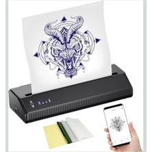 AGM Kablosuz Termal Yazıcı, Dövme Yazıcısı, Dövme Şablonu Yazıcısı (Ios ve Android Için Uygundur), Dövme Fotoğrafı Yazıcısı