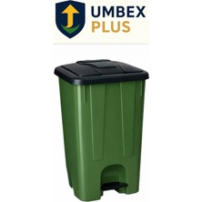 Umbex Plus Plastik Pedallı Çöp Konteyneri 85 Litre Çöp Kovası - Isıya Dayanıklı Malzeme -