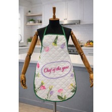 Limon Soft Kapitoneli Sıvı Geçirmez Leke Tutmaz Mutfak Önlüğü Dijital Baskılı Önlük Chef