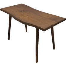 Armes Ev Concept Doğal Ağaç Kütük Orta Sehpa - Ahşap Dalgalı Kenar El Yapımı