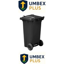 Umbex Tıbbı Atık Plastik Çöp Konteyneri 120 Litre Konteyner - A Isıya Karşı Dayanıklı-