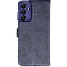 Samsung Galaxy M15 Kılıf Trend S Plus Kapaklı Kılıf - Lacivert