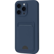 Iphone 16 Pro Max Kılıf Kelvin Kartvizitli Silikon - Lacivert