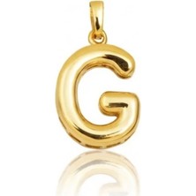 Hakan Mücevherat G Harfi Balon Model 14 Ayar Kolye Ucu