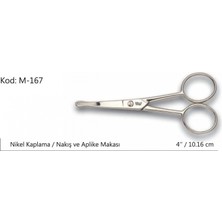 Marsilyan Rose Europe Aplike ve Nakış Makası Kıvrık Küt Uçlu No:4 10,16 cm