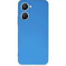 Vivo Y18 Kılıf First Silikon - Mavi