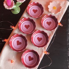 Sarkap Home 6'lı Bon Appetit Kırmızı Çerezlik Seti