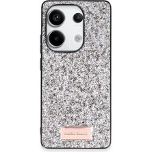 Onegif Xiaomi Redmi Note 13 Pro 4g Bright Simli Kapak - Gümüş