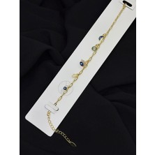 316L Çelik Gold Renk Nazar Göz Bileklik