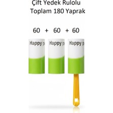 PHENORA Çift Yedekli Güçlü Tüy Toplama Rulosu 180 Yaprak Tüy Toplayıcı