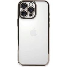 Iphone 16 Pro Max Kılıf Razer Lensli Silikon - Titanyum Gri