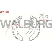 Walburg Fren Pabuc Balata Arka +1mm Daha Kalın Renault Thalıa 1.5 Dcı Levyelı 202X38,4 mm 1998-2008/LAGUNA I 2.0i 1993-2001/SYMBOL Iı 1.5 Dcı- 2008-2012/206 1.4 Hdı- 1998-2006/CLIO Iı 1.5 Dcı- 98-2005