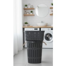 Buclee 65 Lt Kirli Sepeti ve 40 Lt Çamaşır Taşıma Selesi Ikili Banyo Seti | Çamaşır Düzenleyici