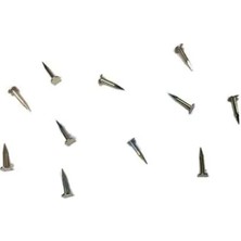 Marsilyan Klips, Menteşe, Ayağı Çivisi  7mm Çelik - Nikel 100GR