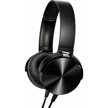 Driton Dk-2 Siyah Telefon Laptop Bilgisayar Ile Uyumlu 3.5mm Jack Girişli Kablolu Kafa Kulaklık