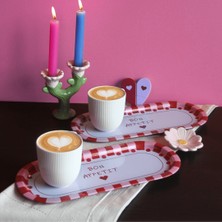 Sarkap Home 2'li Oval Sunumluk Tepsi - Bon Appetit Kırmızı