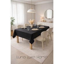Luna Luxe Home Noa | Sade Tasarım Çizgili Colber Masa Örtüsü (160X220CM)
