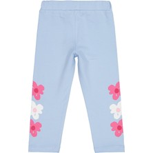 Civil Girls Çiçek Baskılı 2-5 Yaş Tayt - Mavi 4-5 Yaş