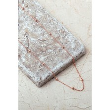 Sümer Telkari Rose Toplu 925 Ayar Gümüş Zincir Kolye 8108