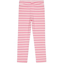 Civil Girls Çizgili 6-9 Yaş Tayt - Pembe 6-7 Yaş