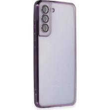 Samsung Galaxy S21 Fe Kılıf Razer Lensli Silikon - Mor
