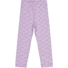 Civil Girls Kedi Baskılı 2-5 Yaş Tayt - Lila 5-6 Yaş