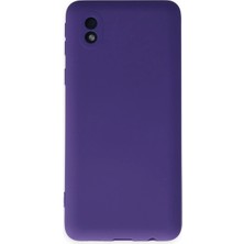 Samsung Galaxy A01 Core Kılıf Nano Içi Kadife Silikon - Mor