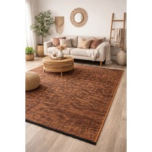 Hoom Rugs Vintage Vtg 101 Taba Dekoratif Yıkanabilir Kilim