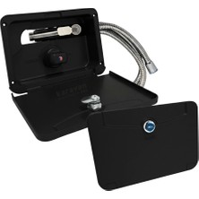 Shuivan Revex Dış Duş Kutusu Sıcak / Soğuk Anahtarlı Kilitli - Siyah