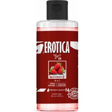 Strawberry 4 In 1 Wb Lube 100ML By Sens Su Bazlı Çilek Aromalı Kayganlaştırıcı Masaj Jeli