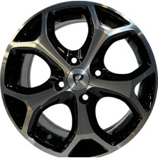 Bk Jant 4 Adet BK-386 6.5*15 4*108 ET45 63.4 Black Mack Jant (Takım)