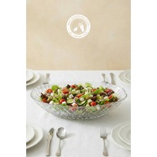 Glamis Selen Concept Inci Model El Yapımı Cam Gondol Salata Kasesi Meyvelik ve Sunumluk