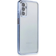 Samsung Galaxy M23 Kılıf Razer Lensli Silikon - Açık Mavi