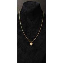 KirLinova Küçük Kalp Figürlü Gold Renk Ince Zincir Kolye