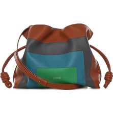 Loewe Orta Boy Flamenco El Çantası, Landscape Modeli, Clutch Çanta, Deri Çanta