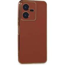 Vivo Y22 2022 Kılıf Volet Silikon - Kırmızı