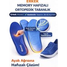Wicromed Memory Hafızalı Ortopedik Tabanlık  Spor Tabanlık Konfor Yürüyüş Bay Bayan