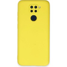 Xiaomi Redmi Note 9 Kılıf Nano Içi Kadife Silikon - Sarı