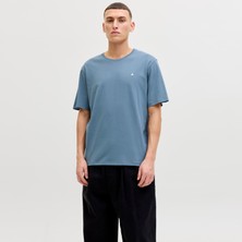 Jack & Jones Erkek Logo Nakis Islemeli Tisört - Paulos
