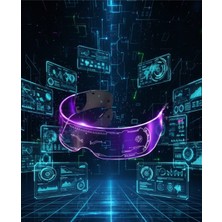 Machnera Cyberpunk LED Gözlük Çok Modlu Işıklı Parti ve Festival Aksesuarı
