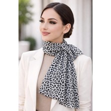 Hayalet Leopar Desenli Pamuk Dokuma Tülbent Şal – Ince, Hafif ve Yumuşak Dokulu Kadın Şal