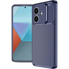Oppo A3 Kılıf Auto Focus Karbon Kapak - Lacivert