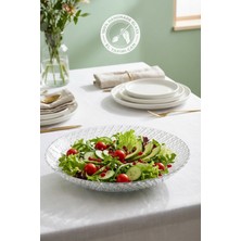 Glamis Selen Concept Helis Model Büyük Boy El Yapımı Cam Salata Kasesi ve Meyvelik