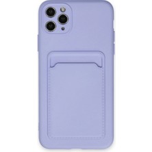 Iphone 11 Pro Max Kılıf Kelvin Kartvizitli Silikon - Lila