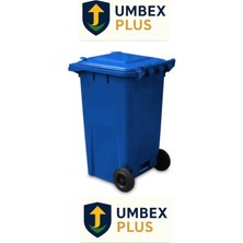 Umbex Plastik Çöp Konteyneri 240 Litre Konteyner - A+ Isıya Dayanıklı Malzeme -